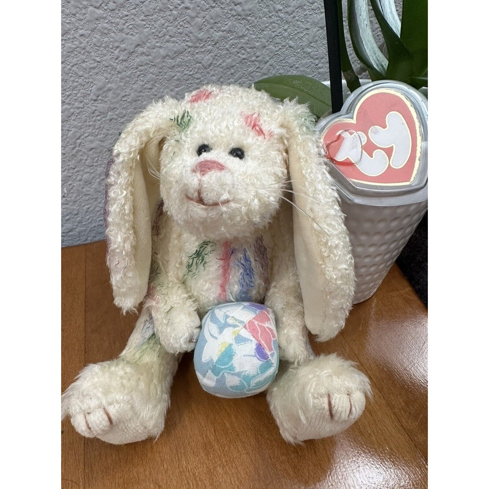 1993‎ TY Attic Treasure Beanie- GEORGIA The Paint Splattered Easter Bunny Rabbit